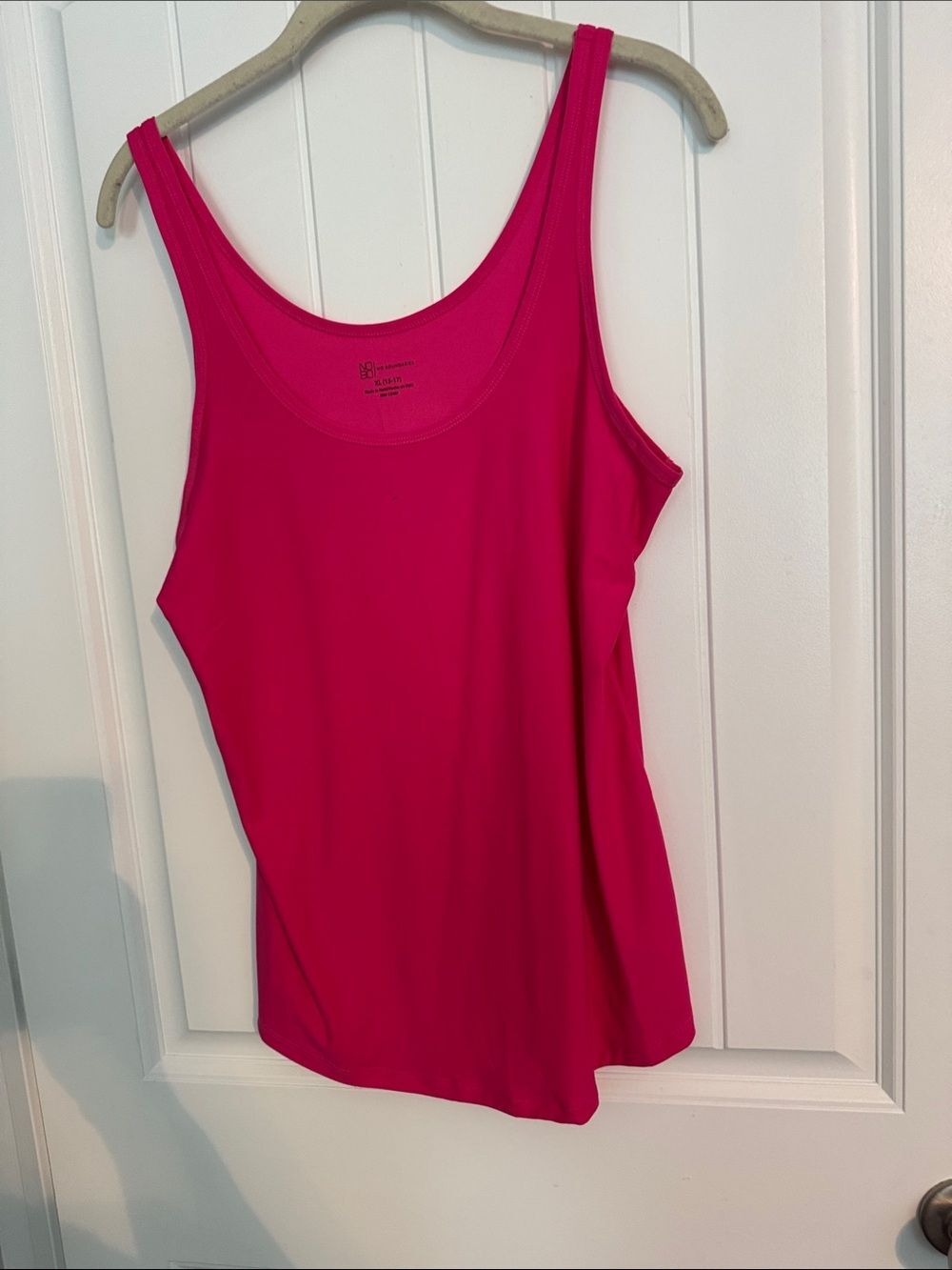 No Boundaries Bright Pink Scoop Neck Tank Top